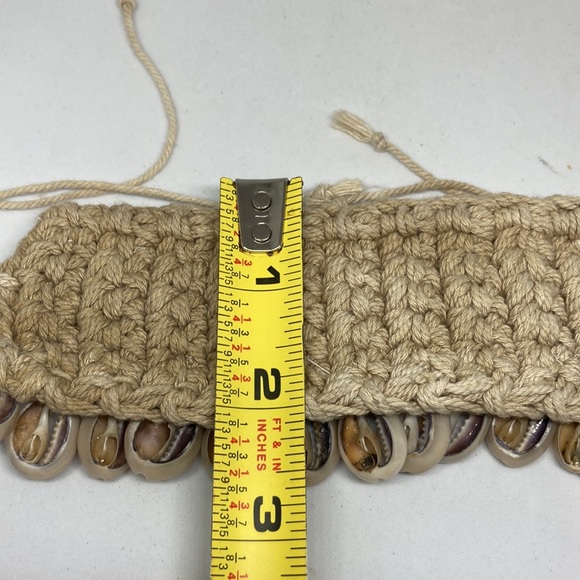 mare sole amore - anthropologie - shell bracelet hand made /weaved nautical - Picture 8 of 8